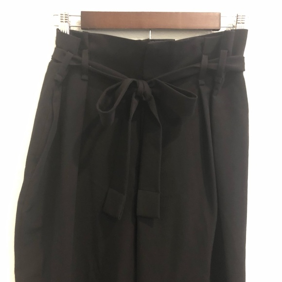 Belle Sky Belted Paper Bag Trousers - Picture 7 of 11